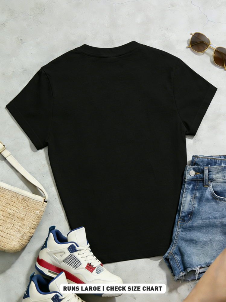 Women T-Shirts - Black - View 6