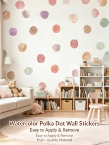 1/2/3 Peças Adesivos de Parede de Coração Macaron com Bolinhas Estilo Ins Girl, Autoadesivos, À Prova d'Água e Removíveis, Arranjo DIY Personalizável, Adequado para Diferentes Necessidades de Decoração de Parede Personalizada, Também para Móveis, Portas de Armários, Vidro e Outras Superfícies de Embelezamento, Adesivos de Decoração de Parede para Quarto de Princesa e Jardim de Infância. Decoração de Feriados, Festa de Aniversário, Presente. - Adesivos de parede - Visão 1