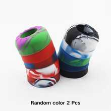 2pcs Round Baseball Bat Silicone Grip Covers, Random Mixed Colors, Anti-Slip Shock-Absorbing Bat Grip, Comfortable Replacement Handle Sleeve, Universal Accessory For Baseball/Softball Bats - Circular Ring - View 3