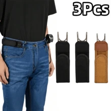 1Pc/2/3/4Pcs Hook-And-Loop Elastic Waistband, No-Buckle Invisible Waist Closure, Hook And Loop Fastener, No-Buckle System Suitable For Hunting, Fishing, Camping - Compatible With Uniforms, Outdoor Activities (Fitted Style) - Multicolor - View 18