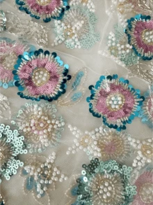 Đầm trắng phong cách Ả Rập thanh lịch, thiết kế cổ đứng tay raglan, đính chi tiết sequin màu tương phản, lựa chọn váy dạ hội sang trọng - trắng - Xem 6