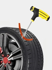 汽車、摩托車和電動車輪胎修補套件 - 無內胎輪胎補丁，快速輕鬆填補無內胎輪胎孔洞，輪胎修補膠帶修復工具 - 均碼 - 查看 5
