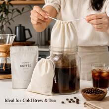6/4/1pc Reusable Nut Milk Filter Bag, Fine Mesh Food Strainer, Multiple Sizes - Multicolor - View 9