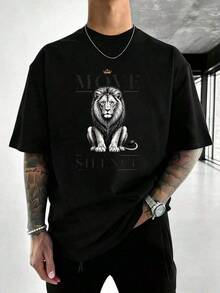 Men T-Shirts - 黑色 - 查看 2