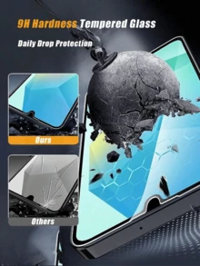 CSDZ مجموعة 3 قطع متوافقة مع S24+A54 5G S23 M31s A15 A03S A54 5G، فيلم حماية شفاف عالي الدقة، مقاوم للماء والخدش والسقوط، إكسسوارات الهاتف المحمول، سهل التركيب، مادة زجاجية، واقي شاشة متوافق مع S24، واقي شاشة متوافق مع A15 5g، (الإصدار الدولي بدلاً من الإصدار المحلي) - متعدد الألوان - مشاهدة 6