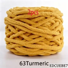 EDCUEBE7 1/2/3/5 卷，约 90-100g/根冰条编织单股粗纱，适用于 DIY 围巾、包、拖鞋、玩偶、毛毯、靠垫、毛绒玩具（颜色随机） - 彩色 - 查看 79