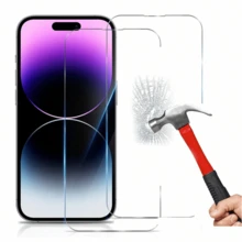CSDZ 3 Buah Pelindung Layar Kompatibel Dengan iPhone 17e/17 Pro Max/17 Air/17 Pro/16 Pro Max/16 Plus/13, Perlindungan Penuh, Sangat Transparan, Kekerasan 9H, Mudah Dipasang, Pelindung Layar Kaca Definisi Tinggi, Aksesori Ponsel, Pelindung Layar Kompatibel Dengan iPhone, Pelindung Layar Kompatibel Dengan iPhone 17 Pro Max, Pelindung Layar Kompatibel Dengan iPhone 12 MI/IMI [Versi Internasional, Bukan Versi Lokal], - MultiWarna - View 4