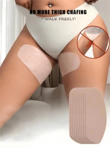 10/20入 女款大腿防磨護墊，大腿內側防摩擦墊，隱形腿部保護墊，適用於走路、跑步、健身與運動 - 弧形款 - 查看 1