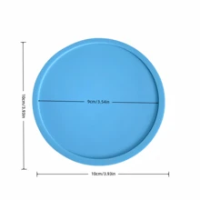 1/3/6pcs Colorful Silicone Drink Coasters, Waterproof Non-Slip Heat-Resistant Desktop Coasters, Suitable For Cold Drinks, Iced Coffee, Wine Glasses, Cute Home Decor Desk Protector - Multicolor - View 3