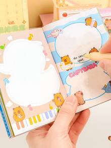 1pc Gashapon Machine Bean Book (80 Sheets) Fun Challenge Game Book, Full Color Inner Pages Gashapon Pocket Book, Rabbit Panda Shiba Inu Cat Capybara Cartoon Creative Notebook Pocket Book, Cute Cartoon 64K Notebook, Fun Stationery Pocket Planner Memo Book, Planner Diary Book, School Supplies, Notebook, Thickened Portable, Blank Pocket Book For Classroom Play, Full Color Inner Pages Pocket Book Cartoon Creative Notebook Pocket Book, Cute Cartoon 64K Notebook, Fun Stationery Pocket Planner Memo Book, Easy To Carry, Convenient Storage - Multicolor - View 10
