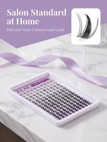 ELAE Wispy Manga Lashes Clusters Anime Spiky False Eyelashes Little Devil Mixed 8-16mm Individual Lash Extensions  D Curl Reusable Fairy DIY At Home Cosplay Makeup Daily Beauty Tools - Manga lashes - 查看 4