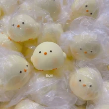 1pc Creative Chicken Squishy Food Toy, Soft Slow Rebound Stress Relief Toy, Cute Squeeze Toy, Super Soft, Soft, Slow Rebound Anti-Stress PU Material Squeeze Toy, Soft Squishy, Gift, Holiday Gift - Multicolor - View 10