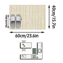 1pc Floor Mat/Rug (Rug, Carpet, Area Rug, Bath Mat, Bath Rug, Door Mat), Nordic Modern Minimalist INS Moroccan Classic Dual-Tone Striped - Soft Faux Cashmere Rug, For Bathroom, Kitchen, Doorway, Hallway, Bedside, Living Room, Bedroom, Etc., All-Season Machine Washable Floor Mat, Home Decor - Multicolor - View 16