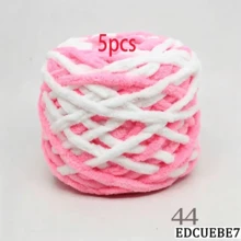 EDCUEBE7 1/2/3/5 卷，约 90-100g/根冰条编织单股粗纱，适用于 DIY 围巾、包、拖鞋、玩偶、毛毯、靠垫、毛绒玩具（颜色随机） - 彩色 - 查看 97
