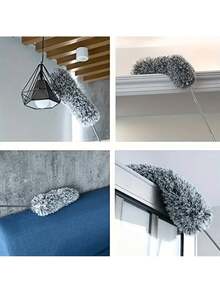 Multifunctional Extendable Duster, Bendable Head, Reusable And Washable, Suitable For High Ceilings, Furniture And Car Cleaning - View 6