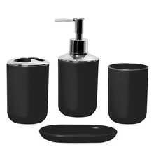 6-Piece Bathroom Accessory Set, Plastic Gift Set, Includes Toothbrush Holder, Tumbler, Soap Dispenser, Soap Dish, Toilet Brush Holder, Trash Can, Suitable For Birthday, Housewarming, Holiday Gifts, Available In White, Red, Brown And Black - Multicolor - View 14
