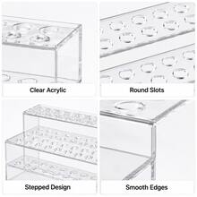 Plastic Transparent Ballpoint Pen Holder, Creative Makeup Brush And Cosmetic Display Rack - Sets - View 5