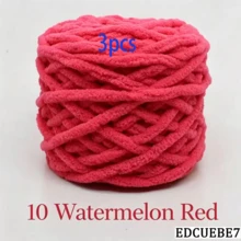 EDCUEBE7 1/2/3/5 卷，约 90-100g/根冰条编织单股粗纱，适用于 DIY 围巾、包、拖鞋、玩偶、毛毯、靠垫、毛绒玩具（颜色随机） - 彩色 - 查看 59