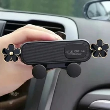 Car Phone Holder Oil Drop Flower Design Air Vent Mount Universal Horizontal/Vertical Navigation Bracket Stable Anti-Drop Auto-Locking - One Size Fits All - View 7