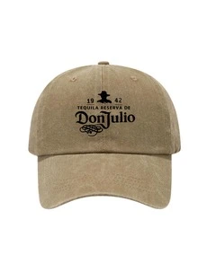 1pc Vintage Printed Washed Distressed Soft Top Baseball Cap, Unisex Dad Hat For Travel, Sun Protection, Daily Wear And Outfit Matching - K - View 37