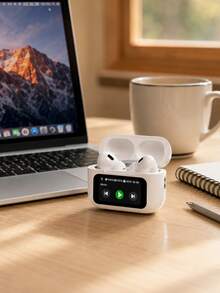 Wireless Earbuds With Smart Display Screen And Charging Case, Portable In-Ear Bluetooth Headphones For Music, Calls, Work, Study And Travel - View 7