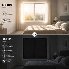 Children's Room Apartment Double Zipper Blackout Curtains 100% Blackout Sun Protection Sleep-Aid Style - A - View 2