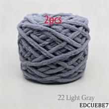 EDCUEBE7 1/2/3/5 卷，约 90-100g/根冰条编织单股粗纱，适用于 DIY 围巾、包、拖鞋、玩偶、毛毯、靠垫、毛绒玩具（颜色随机） - 彩色 - 查看 70