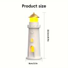 LED Lighthouse Night Light, Rechargeable Motion Sensor Moonlight Projector Lamp, Timer Dimmable Ambient Light, Creative Desktop Decorative Lamp, Suitable For Bedroom, Living Room, Study - Lighthouse - View 4