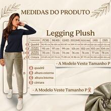 Set Of 3 Corduroy Plush Leggings, Comfortable, Thick Fabric, For Winter - 黑色/綠色/棕色 - 查看 6