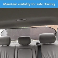 1件裝汽車後窗遮陽簾，具備可靠的隔熱與全UV阻隔功能。實用的後擋風玻璃遮陽罩，適用於大多數車型，能有效降低車內溫度並確保舒適駕駛。 - 多色 - 查看 5