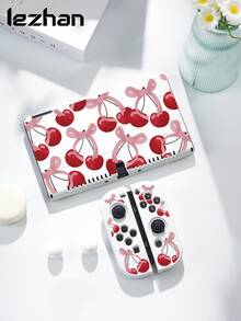Protective Case Compatible With Switch 2nd Generation (2025), 1pc Pink Cherry Bow Pattern Protective Case, Compatible With Switch 2/Switch NS/Switch OLED/Lite, Compatible With Switch Game Console Accessories, Full Set, Storage Bag, Card Slot Dock Shell, Switch Protective Case, Best Gift Compatible With Switch Players - Multicolor - View 22