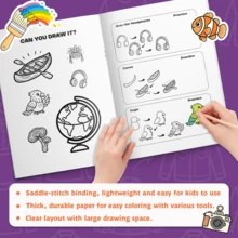 A Book About How To Draw Anything For Kids – Step By Step Drawing Book, Easy Sketch Guide For Beginners, Animals Objects Cartoon Drawing Practice Workbook For Boys And Girls Back To School - Drawing Book - View 9