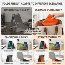 Portable Silicone Phone Stand Slouchy Stand Flexible Bendable To Any Shape Multi-Angle Adjustable Tablet Desktop Stand - One Size Fits All - View 5