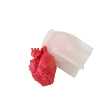 3D Human Heart Mold Silicone Mold - A-White - View 4
