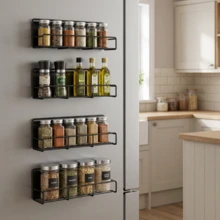 Magnetic Spice Rack For Fridge - 4 PCS - View 4
