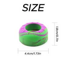 2pcs Round Baseball Bat Silicone Grip Covers, Random Mixed Colors, Anti-Slip Shock-Absorbing Bat Grip, Comfortable Replacement Handle Sleeve, Universal Accessory For Baseball/Softball Bats - Circular Ring - View 2