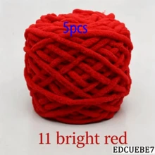 EDCUEBE7 1/2/3/5 卷，约 90-100g/根冰条编织单股粗纱，适用于 DIY 围巾、包、拖鞋、玩偶、毛毯、靠垫、毛绒玩具（颜色随机） - 彩色 - 查看 62