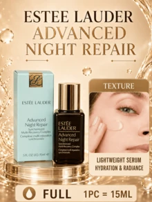 Estée Lauder 雅詩蘭黛特潤修護精華液，高端面部精華液，提供3種尺寸：正裝15ml/試用裝7ml/體驗裝1.5ml，3天對抗「夜間疲勞老化」，2週內提亮膚色26%，減少頑固皺紋10%，提升緊緻度10%，全週期修復光損傷，93%使用者認同恢復時間縮短，89%使用者認同效果提升，含雙歧桿菌發酵產物溶胞物與猴麵包樹種子萃取，值得信賴的夜間細胞修復，適合所有膚質 - 雅詩蘭黛特潤修護肌活精華露 - 查看 13