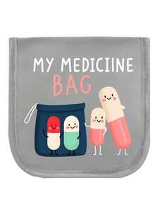 便攜式袋，緊湊型藥丸收納盒與醫療包，「My Medicine Bag」印花主題藥袋，適用於日常/戶外/旅行儲存，必備健康與醫療配件，多功能布製小藥袋，便攜式急救包，宿舍急救儲存袋，適合診所護理師、醫生與的生日/聖誕/週年理想禮物——耐用日常與緊急包裝必需品，返校禮物 - 彩色 - 查看 15