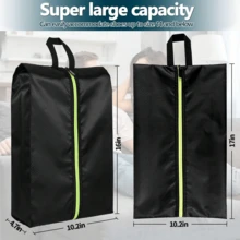 6Pcs Portable Zipper Shoe Storage Bag, Waterproof Dustproof Travel Shoe Organizer Bag With Hand Strap, Multifunctional Shoe Pouch For Travel, School, Cruise, Home Closet Storage Essentials For Men & Women - View 4