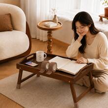 Meja Samping Kayu Persegi Modern, Meja Samping, Meja Kopi Kayu, Meja Kopi Kayu, Meja Samping Kecil, Meja Kopi dengan Alas Multifungsi, Cocok untuk Ruang Tamu, Sofa, Kamar Tidur, Dudukan Tanaman Kayu, Furnitur Dekorasi Rumah, Cocok untuk Ruang Tamu, Kamar Tidur - MultiWarna - View 1