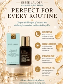Estée Lauder 雅詩蘭黛特潤修護精華液，高端面部精華液，提供3種尺寸：正裝15ml/試用裝7ml/體驗裝1.5ml，3天對抗「夜間疲勞老化」，2週內提亮膚色26%，減少頑固皺紋10%，提升緊緻度10%，全週期修復光損傷，93%使用者認同恢復時間縮短，89%使用者認同效果提升，含雙歧桿菌發酵產物溶胞物與猴麵包樹種子萃取，值得信賴的夜間細胞修復，適合所有膚質 - 雅詩蘭黛特潤修護肌活精華露 - 查看 11