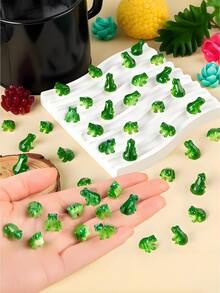100/50/20/10/1 pieza Rana verde mini de resina, paisaje de musgo en miniatura para jardín de hadas DIY, accesorios hechos a mano para terrario, decoración del hogar, estatua de rana creativa y linda en miniatura, adecuada para coche, escritorio o decoración de jardín, decoración de fiesta - Multicolor - Ver 1