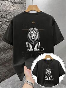 Men T-Shirts - 黑色 - 查看 4