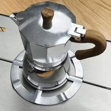 Stainless Steel Coffee Pot Base, Coffee Machine Pot Rack, Round Gas Stove Bracket, Multi-Functional Moka Pot And Espresso Machine Stand, Suitable For Gas Stove, Kitchen Stove Accessories, Coffee Accessories - View 6