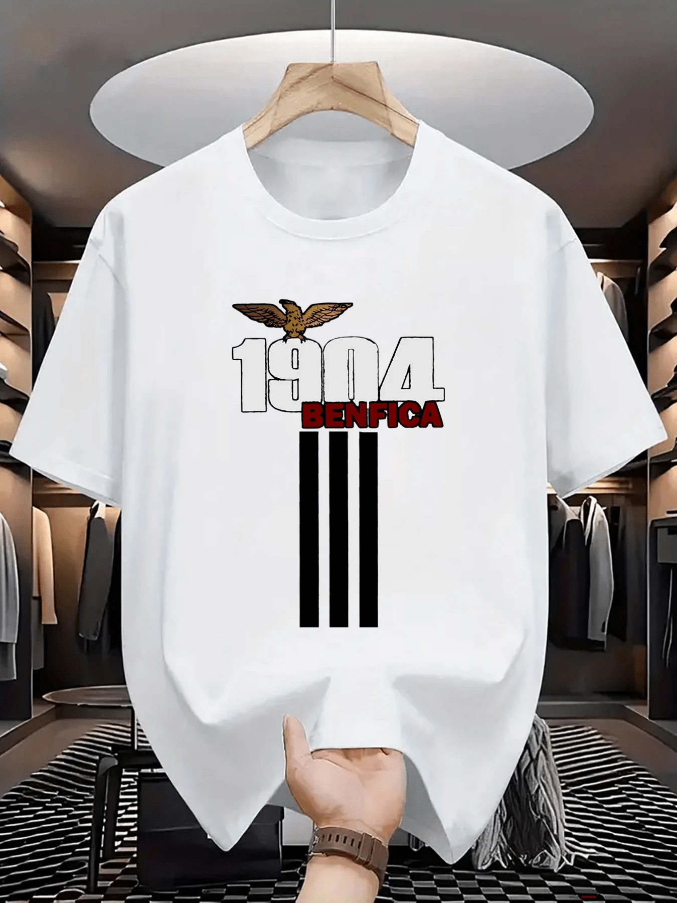Águila real sobre el año 1904 celebra la gran historia del con orgullo deportivo eterno para esta camiseta de hombre - Blanco - Ver 1