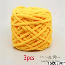 EDCUEBE7 1/2/3/5 卷，约 90-100g/根冰条编织单股粗纱，适用于 DIY 围巾、包、拖鞋、玩偶、毛毯、靠垫、毛绒玩具（颜色随机） - 彩色 - 查看 66