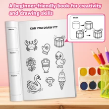 A Book About How To Draw Anything For Kids – Step By Step Drawing Book, Easy Sketch Guide For Beginners, Animals Objects Cartoon Drawing Practice Workbook For Boys And Girls Back To School - Drawing Book - View 5