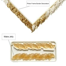 Exquisite Baroque Style Three-Dimensional Curly Grass Pattern Candy Mold, Natural And Fresh Flower And Bird Shape Jelly Mold, Suitable For Animal And Plant Theme Party Decoration, Can Be Used To Make Chocolate, Ice Cream, Key Chain Pendants - View 9