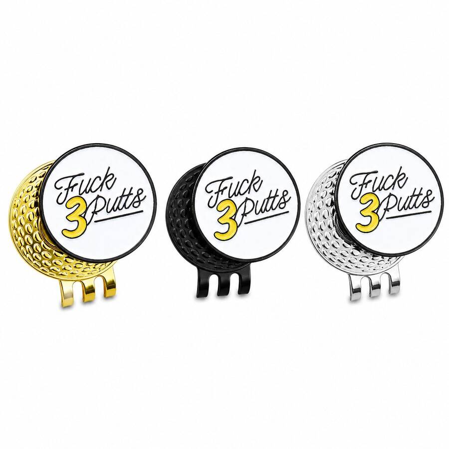 New Golf Ball Marker With Cap Clip Metal Magnetic Golf Hat Clip Ball Marker - Star - View 1